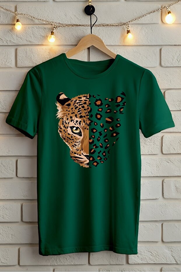 Leopard Printed Oversize T-Shirt