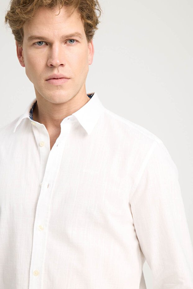 Regular Fit Rahat Kesim Ls Gömlek - 4