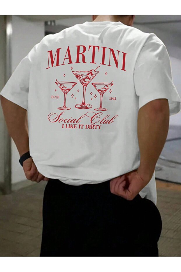 Oversize Cut Short Sleeve Printed T-Shirt