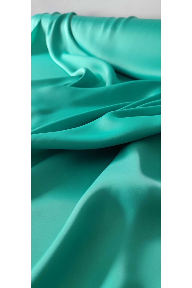 Silk Textured Satin Turquoise