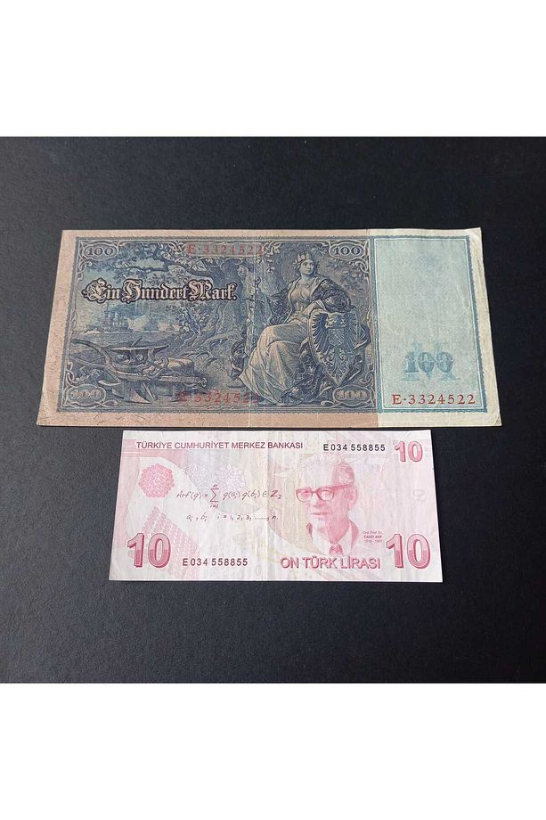 399636834cfe8eb332 1910 Almanya 100Mark TEMİZ+/ÇT eski yabancı kağıt para - 3