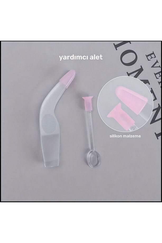 Silikon Lens Takma Aparatı 3'lü Set Mor Renk (GÖZ TUTACAĞI - LENS TAKMA VANTUZU - LENS CIMBIZI) - 2