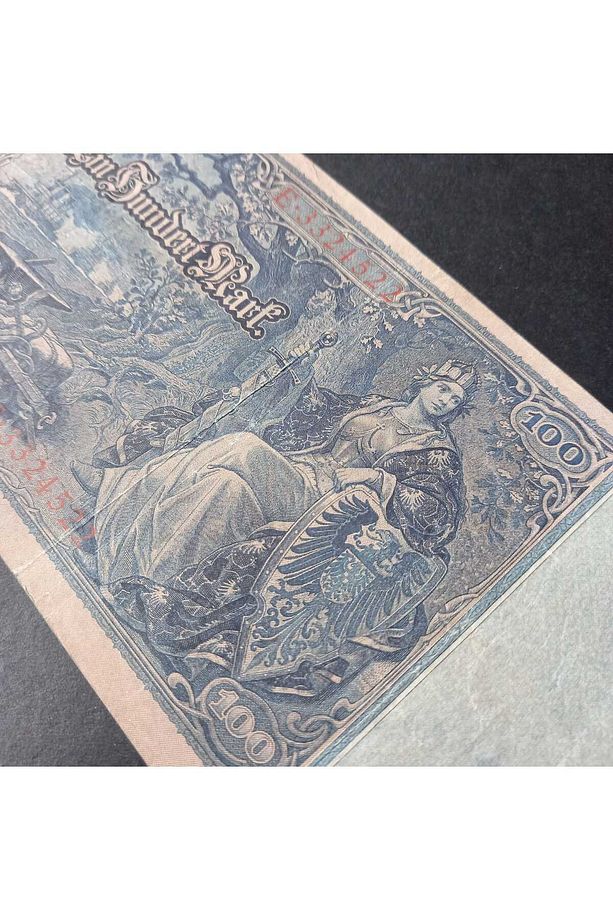 399636834cfe8eb332 1910 Almanya 100Mark TEMİZ+/ÇT eski yabancı kağıt para - 1