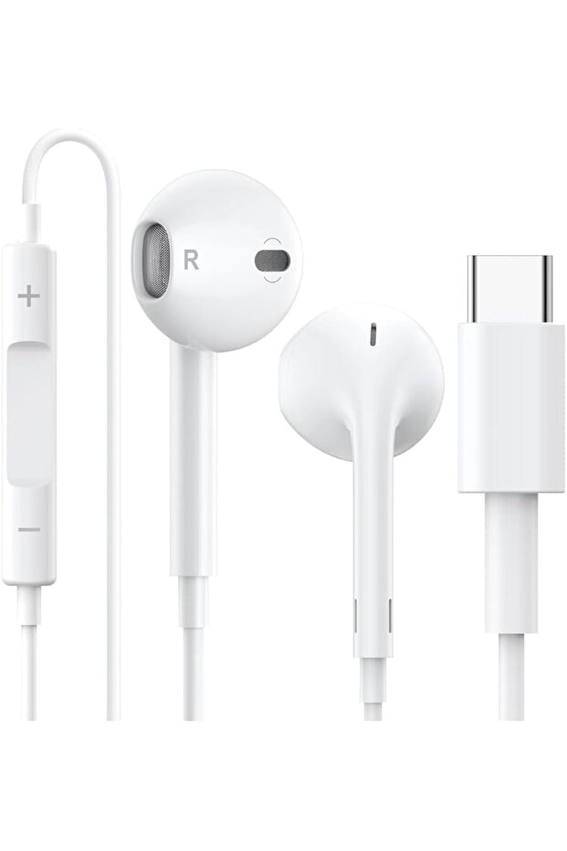 TYPE C Headphones Wired Earphones USB C Built-in Mic & Volume Control
