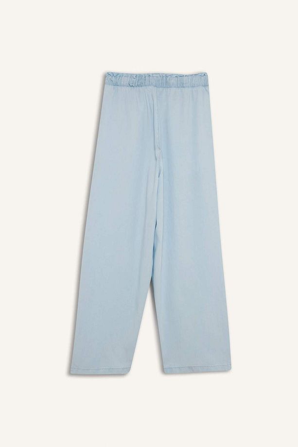 Pull On Culotte Yüksek Esnek Belli Yıkamalı Pantolon D8240AX25SM - 4