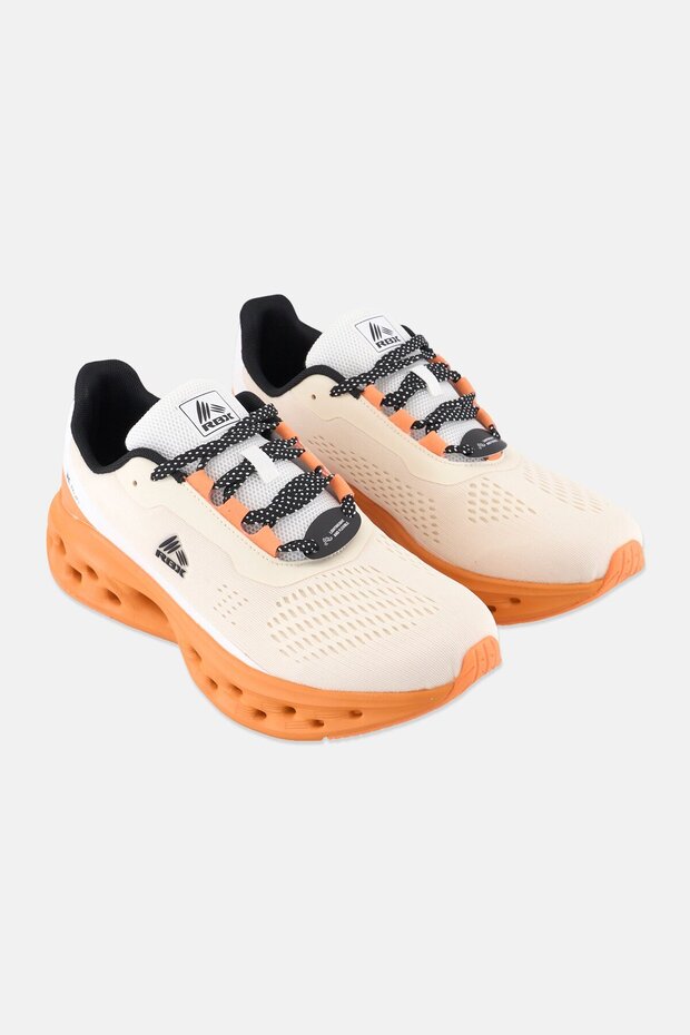Men Lace Up Running Shoes, Beige