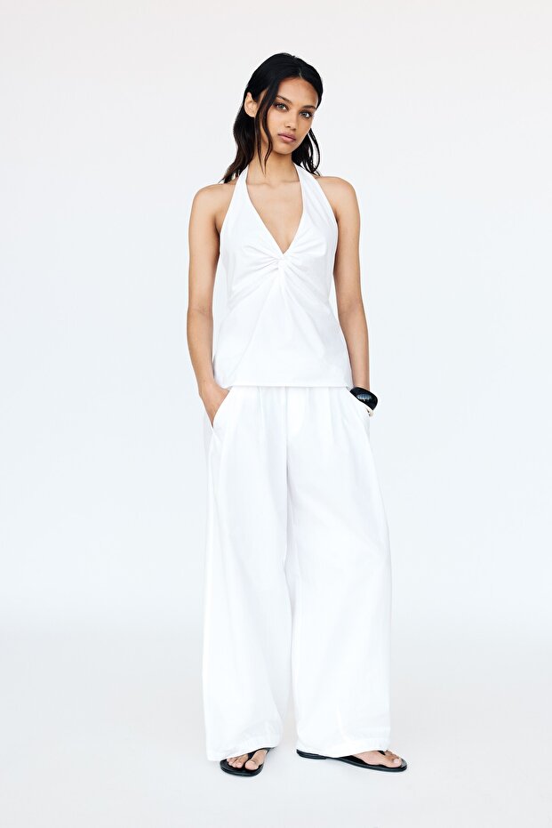 V yaka halter üst - 2