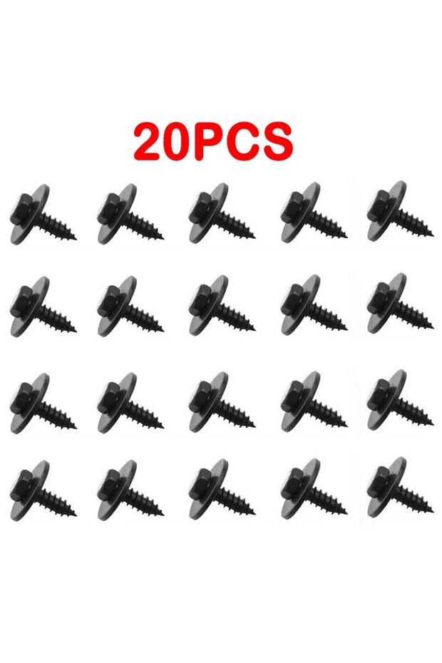 20pcs 10/20/30pcs Engine Guard Plate Screw for BMW Self-tapping Screw Engine Shield Bumper Metal Nut