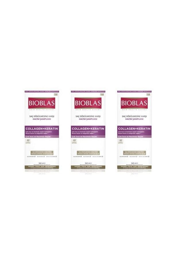 Şampuan 360ml Collagen + Keratin Hacim Şampuanı X 3 Adet - 2