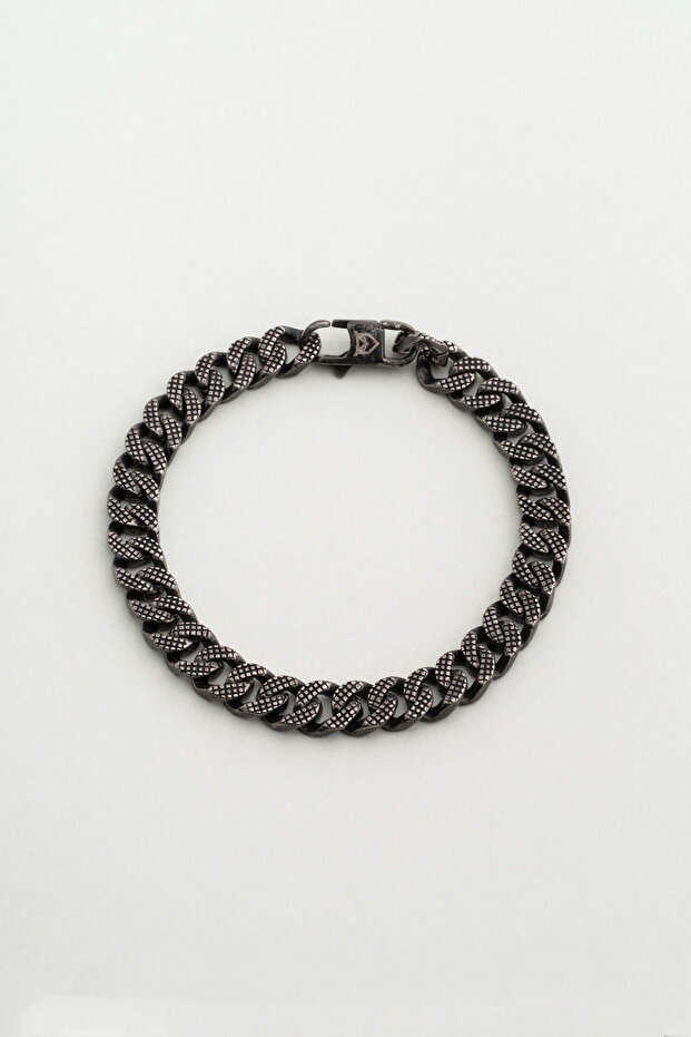 Örgü Model Çelik Erkek Bileklik - 1