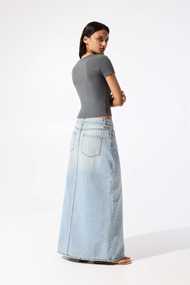 Basic vücuda oturan t-shirt - 3