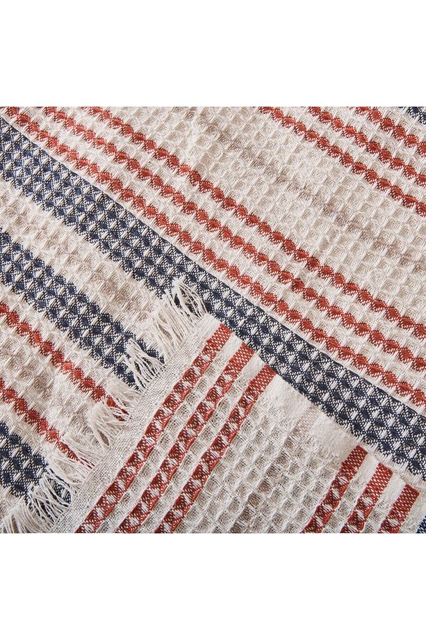 Soft Radiant Tek Kişilik Pike - Ekru / Lacivert - 160x230 cm - 5