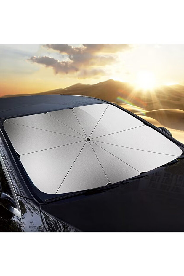 مظلة شمسية قابلة للطي للزجاج الأمامي للسيارة - 3