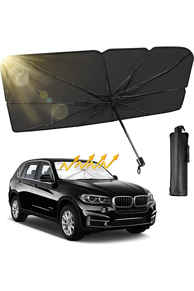 مظلة شمسية قابلة للطي للزجاج الأمامي للسيارة - 1