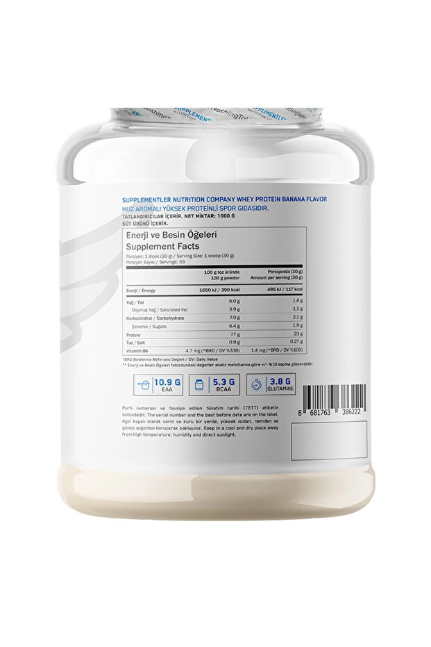 Whey Protein 1000 gr - Muz - 2