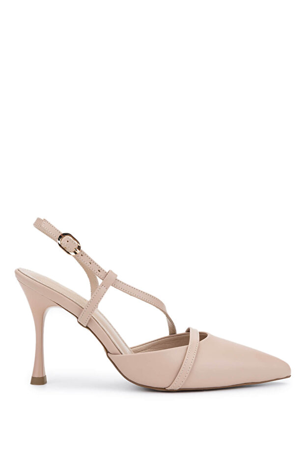 Women's Vegan Beige Heeled Shoes