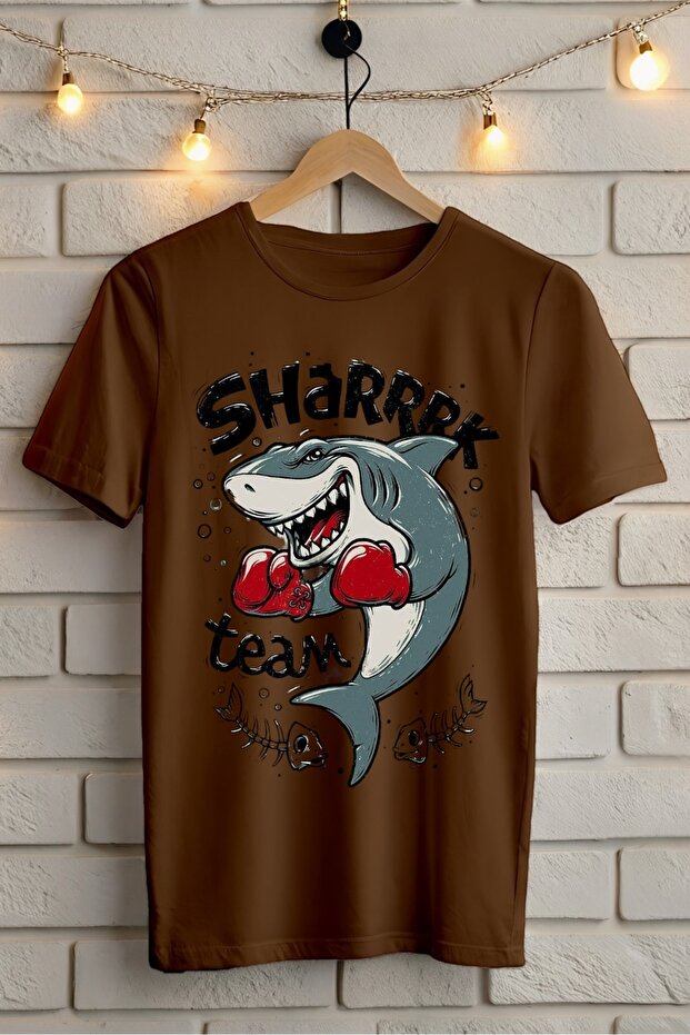 Shark Teams Shark Printed Oversize T-Shirt
