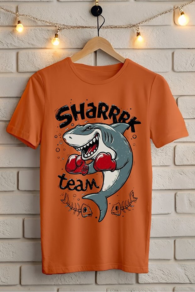 Shark Teams Shark Printed Oversize T-Shirt