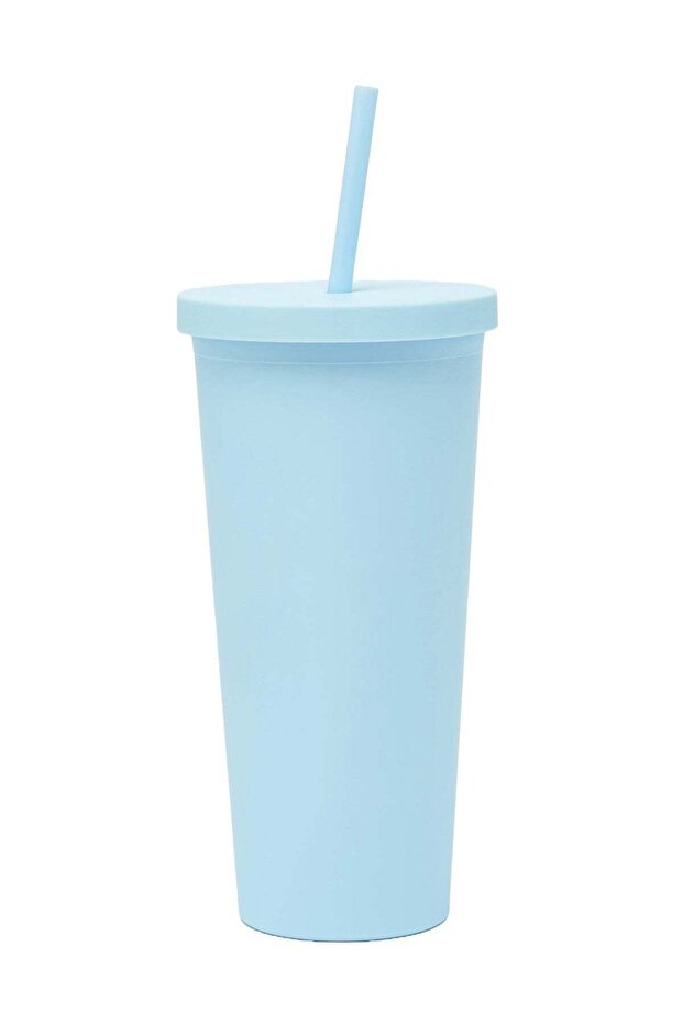 Blue Sippy 24 Oz Plastic Water Bottle
