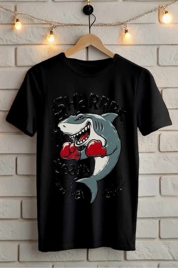 Shark Teams Shark Printed Oversize T-Shirt