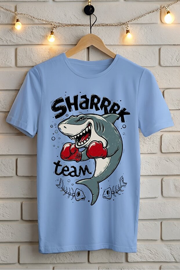 Shark Teams Shark Printed Oversize T-Shirt