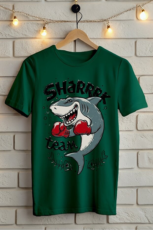 Shark Teams Shark Printed Oversize T-Shirt