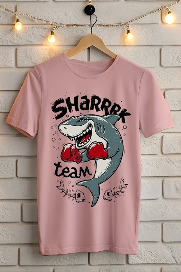 Shark Teams Shark Printed Oversize T-Shirt