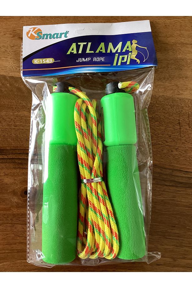 Yeşil Ayarlanabilir Sayaçlı Atlama İpi - 1