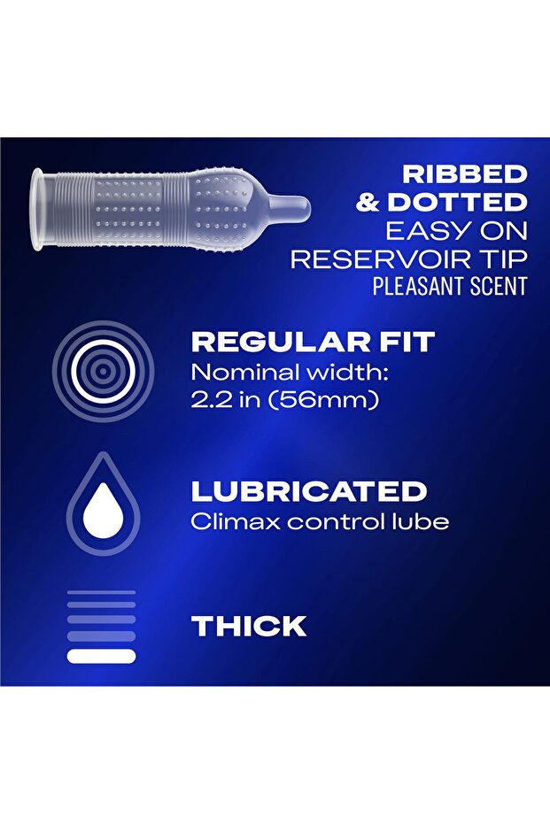 Performax Intense Natural Rubber Latex Condoms, 12 Count - 3