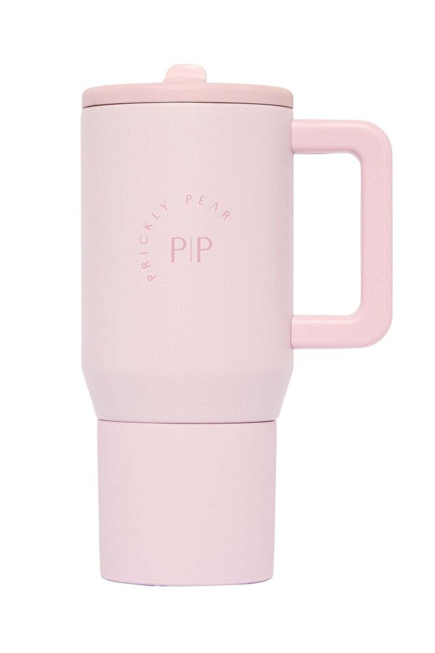 Stainless Steel Water Bottle 20 Oz Mini Hydrator Pastel Pink Logo