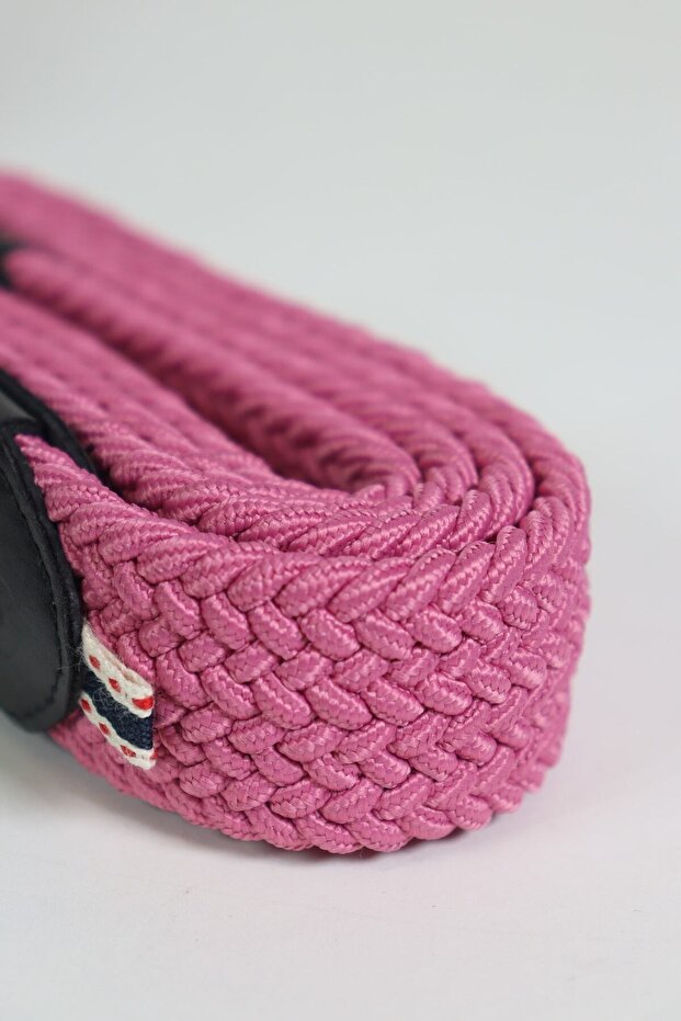 Elastik Örgü Unisex Kemer Pembe - 4