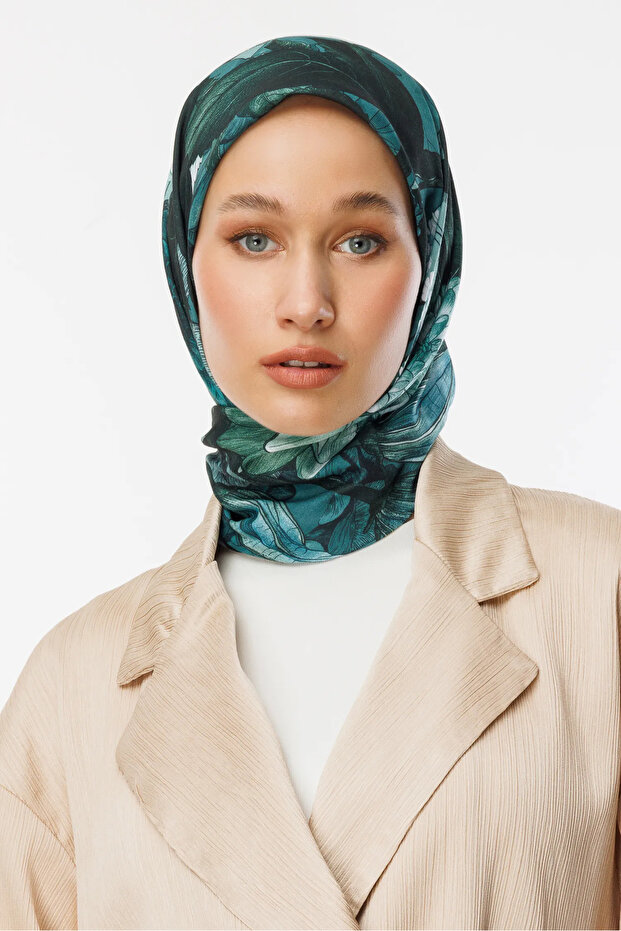 وشاح قطني بنمط زمرد فلورين - 1