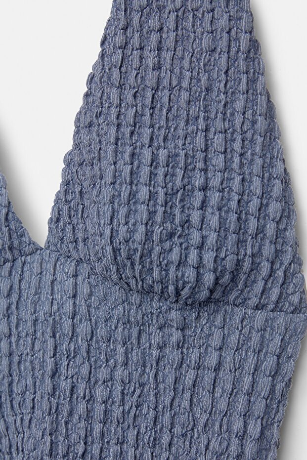 Kırışık efektli halter üst - 6