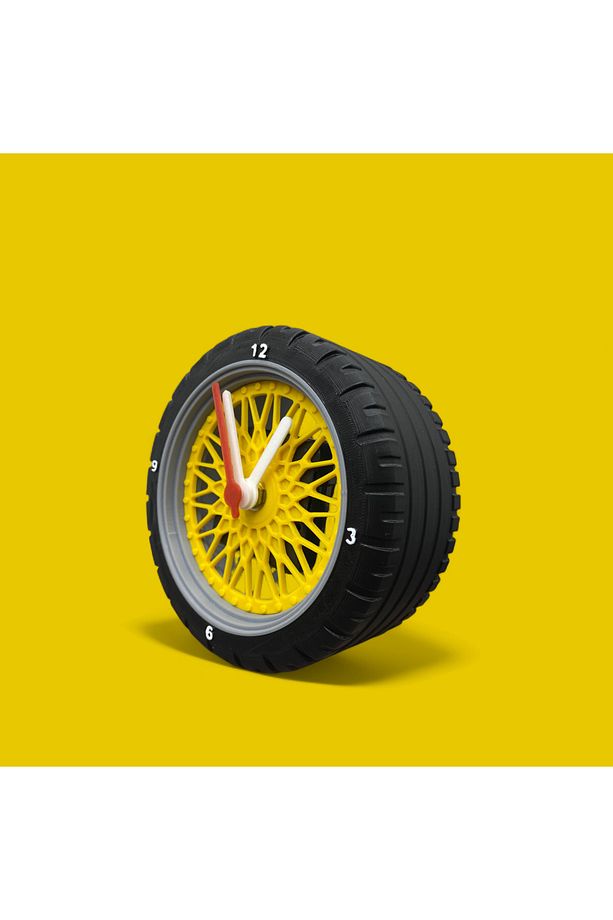 BBS Jant Tasarımlı Dekoratif Masaüstü Saat Analog Saat - 3