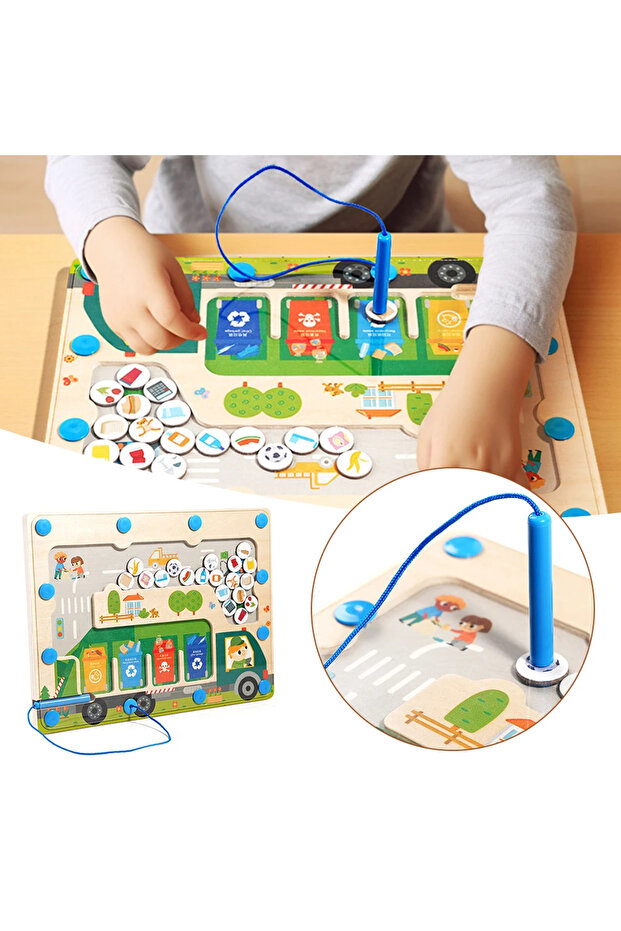 Magnetic educational waste sorting game - 2