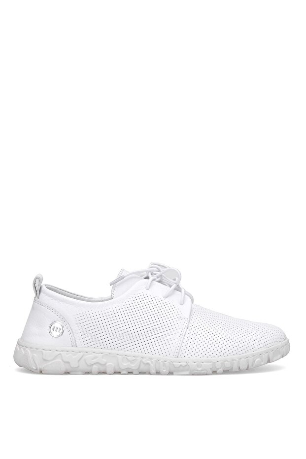 D25Ya-85 Women's Genuine Leather Casual Shoes White