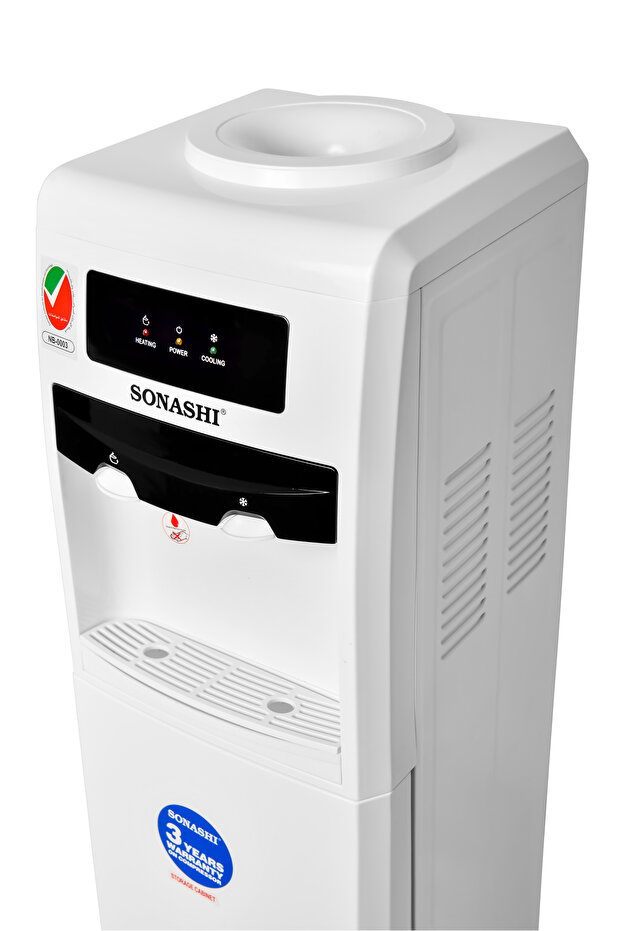 Water Dispenser - Top Loading With 2 Taps Hot & Cold | Floor Standing Model With Compressor Cooling, - 6