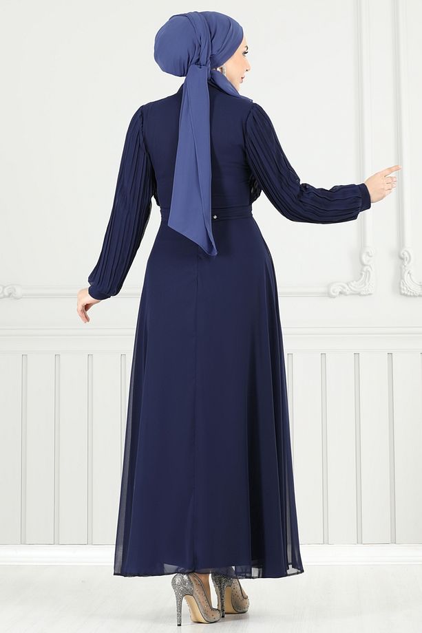 Taşlı Şifon Abiye 0404ALG474 Laci - 4