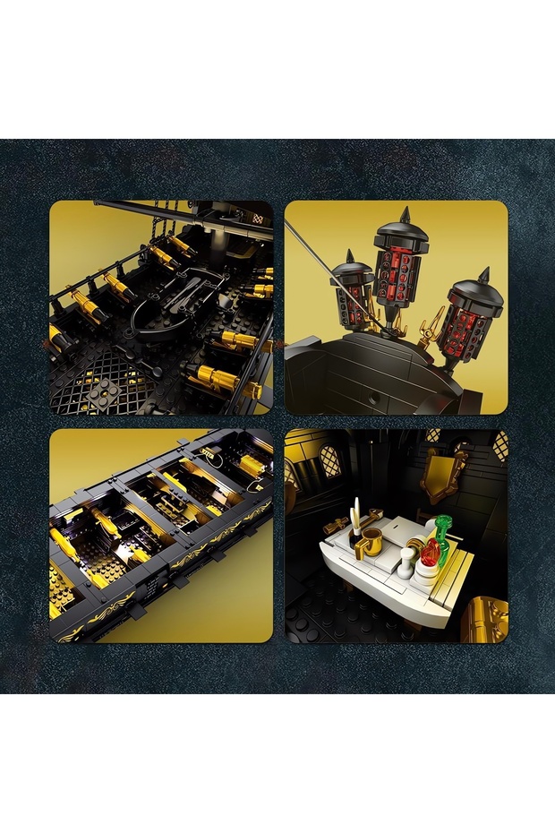 The Black Pearl, Technic Block Building Kit, Led Lighted (4708 Pieces) - 7