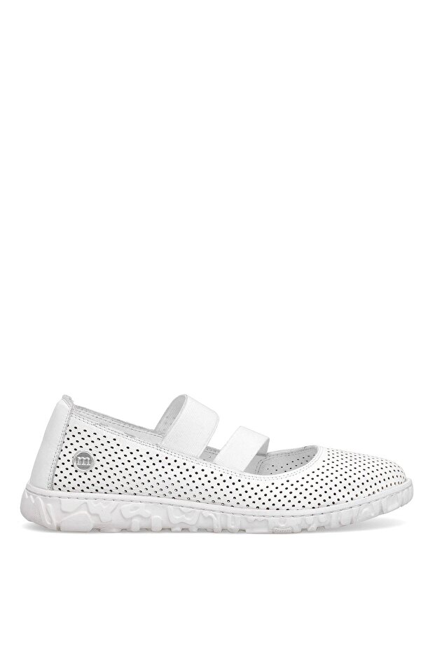 D25Ya-645 Women's Genuine Leather Casual Shoes White