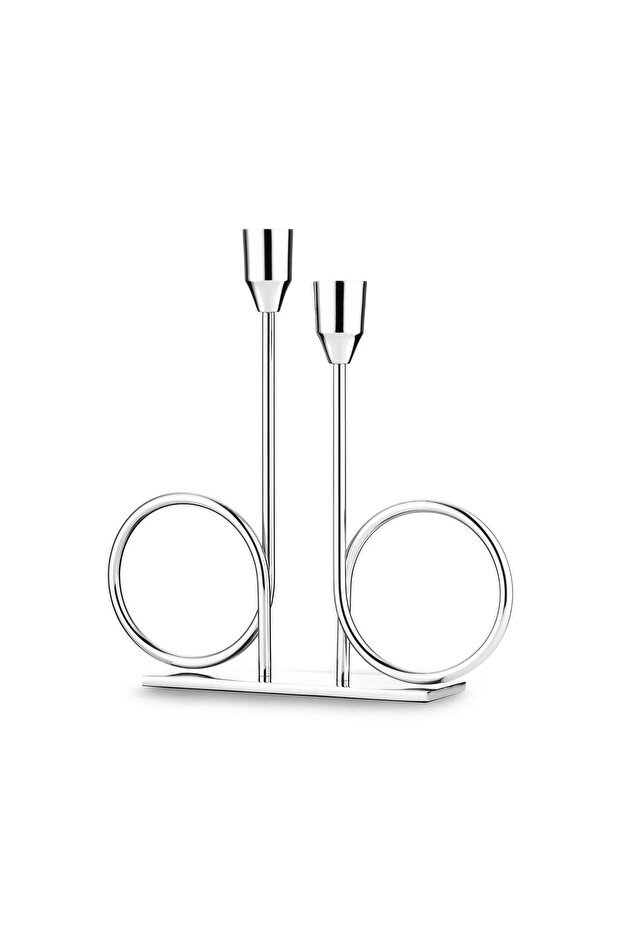 Alula Stand Şamdan Silver - 1