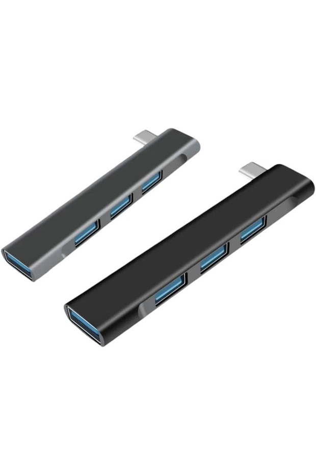 Type C To Usb Hub Usb Dönüştürücü Pc/Macbook/Notebook Uyumlu 4 in 1 Usb Dönüştürücü - 1