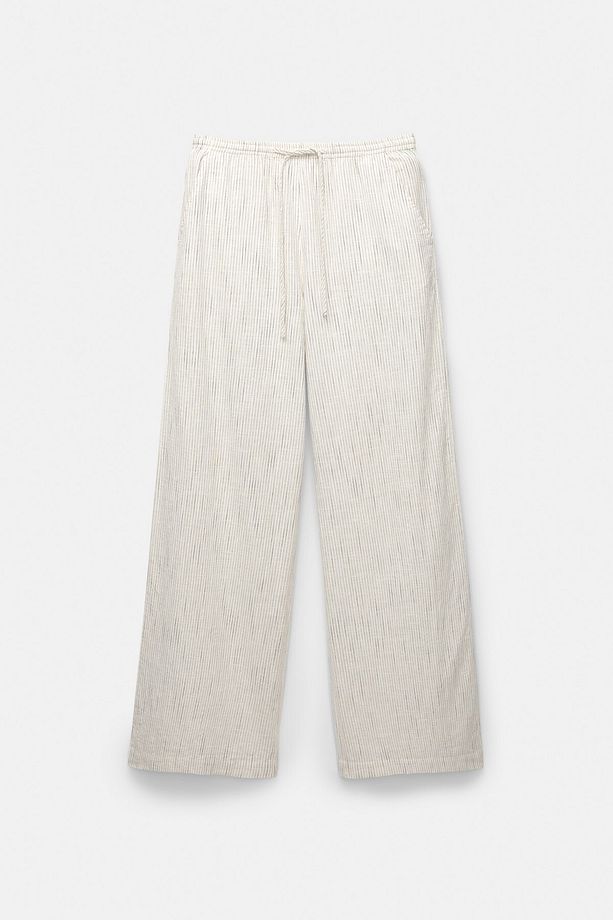 Çizgili rustik jogger pantolon - 6