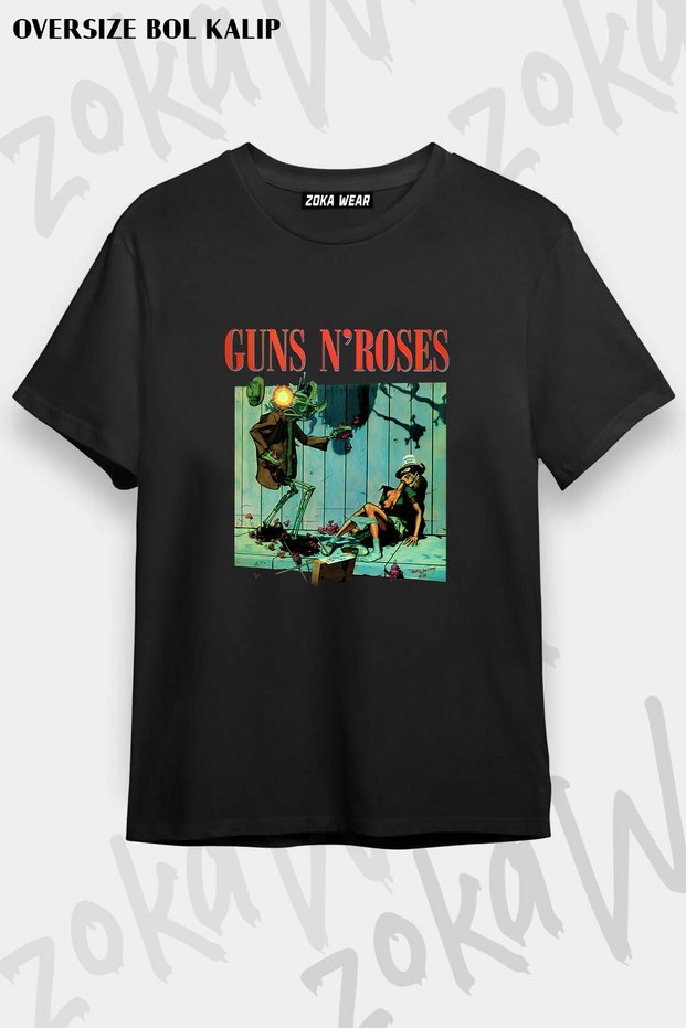Guns N' Roses Rock Music V32 Printed Oversize T-Shirt Unisex