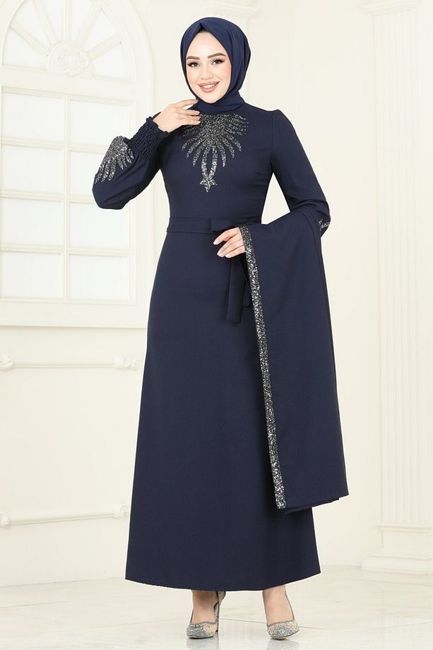 Yelekli Abiye Elbise Takım ASM2758 Laci - 2