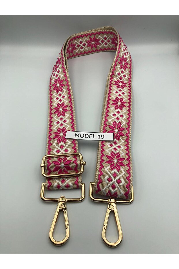 Patterned Bag Strap Woven Mango - 1