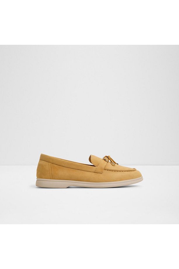 CRERAS-IN - Kadın Hakiki Deri Sarı Loafer & Mokasen - 1