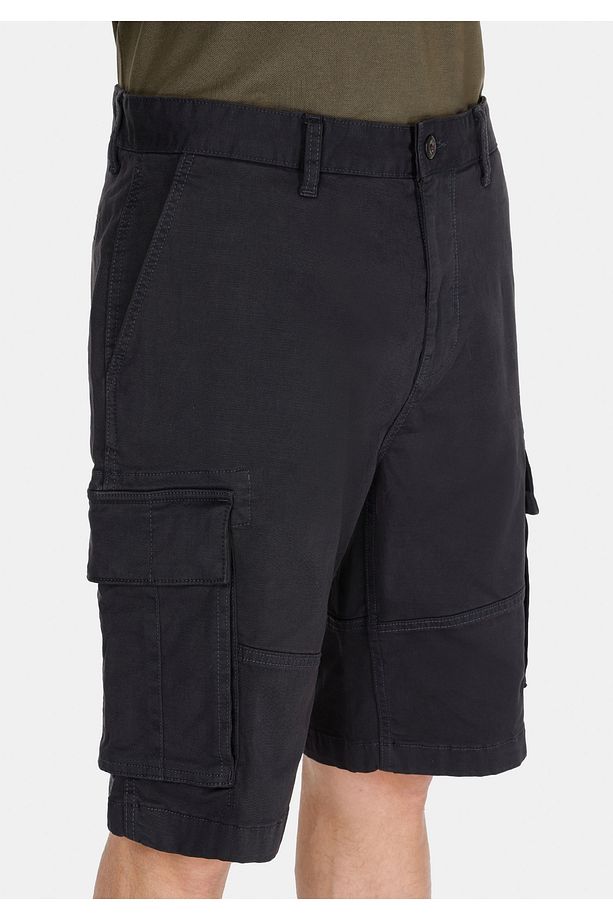 Regular Fit Orta Bel Düz Erkek Antrasit Şort - 4