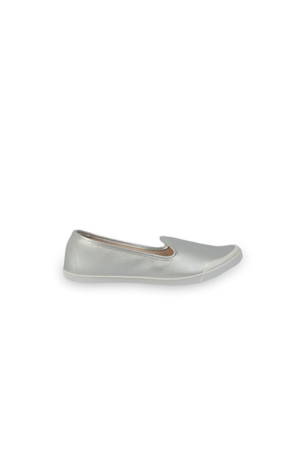 Ladies Casual Slip On Silver | Made In Brazil