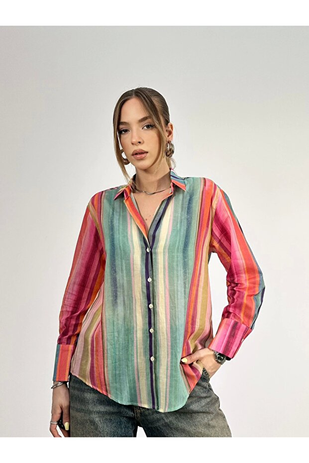 Basic Gömlek Yeşil - 3